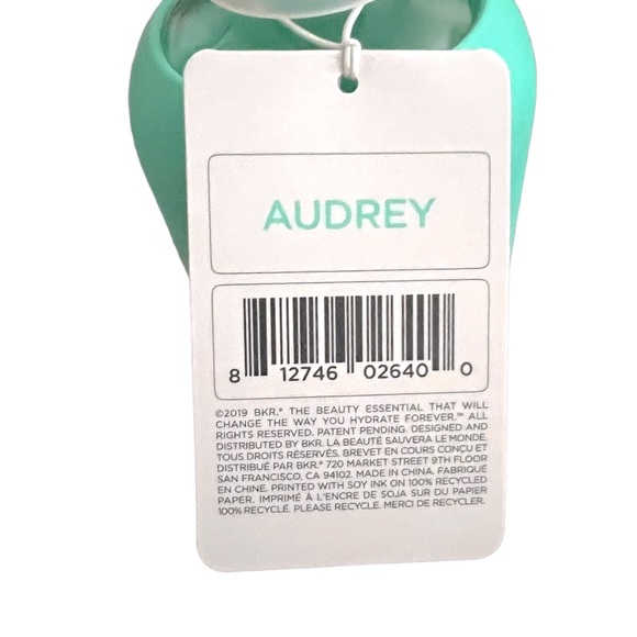 NEW BKR 16 oz. Glass & Silicone Water Bottle in Robin Blue - Picture 6 of 6